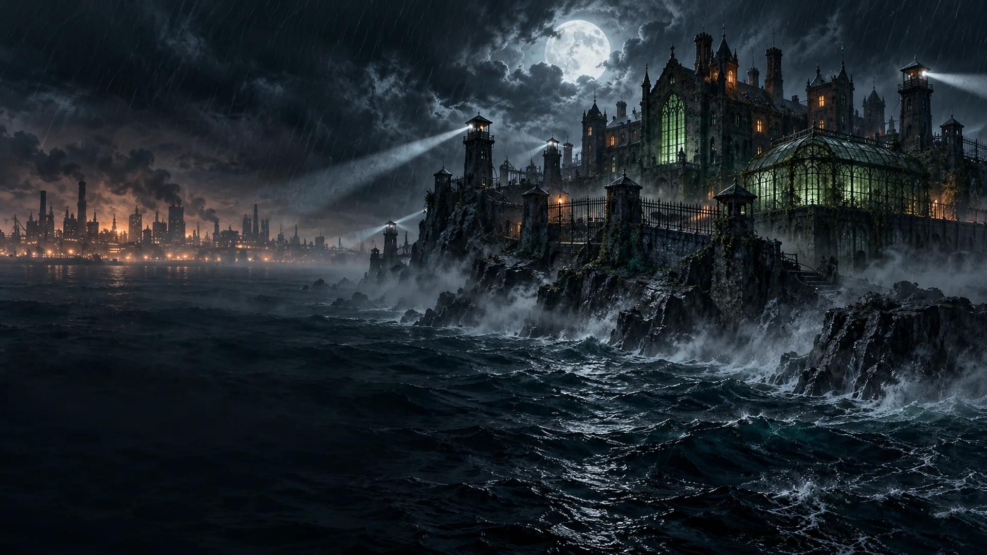 Batman: Arkham Asylum key art
